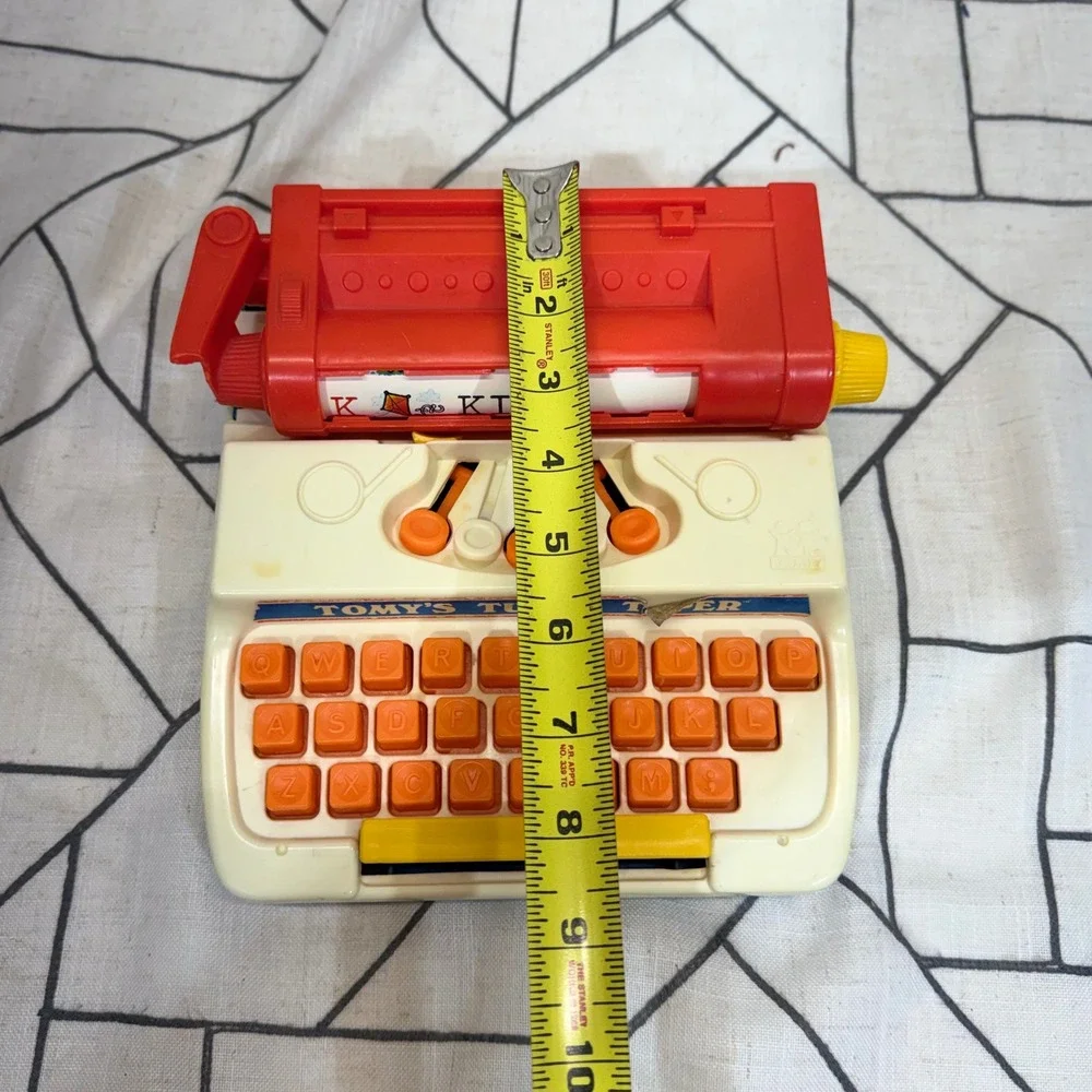 Tomy Tutor Typer Multi-Color Vintage 1977 Educational Preschool Toy Typewriter